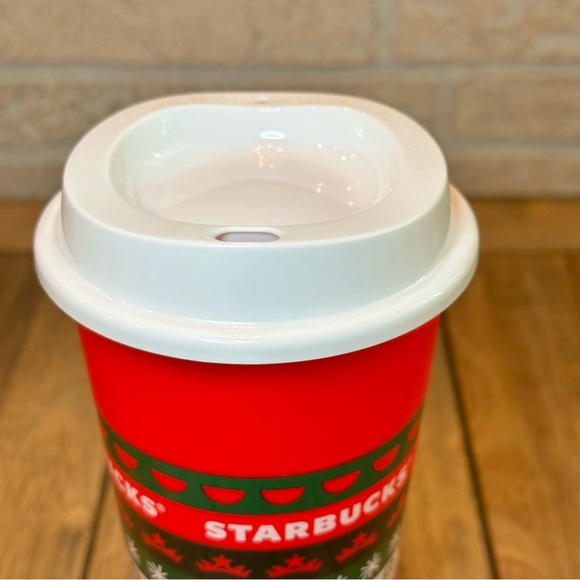 Starbucks 2020 Red Limited Edition Red White Green Reusable Holiday Cup - Picture 8 of 9